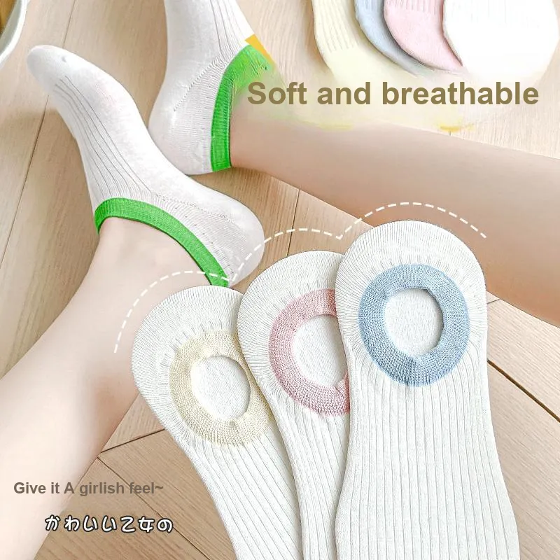 Top Melon No Show Socks Women's 5 Pack-16