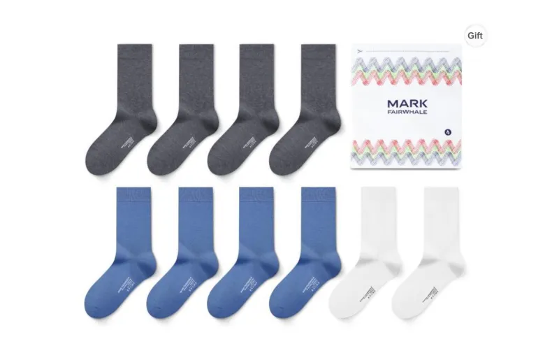 FAIRWHALE Knee High Socks Summer And Fall Unisex Box 5 Pack-5