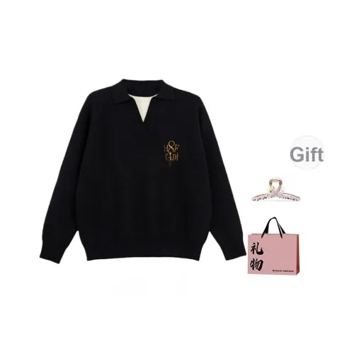 BAIDAIFEI Черный В комплекте с заколкой-крабом ➕ Эксклюзивная сумка для покупок Женская Трикотаж