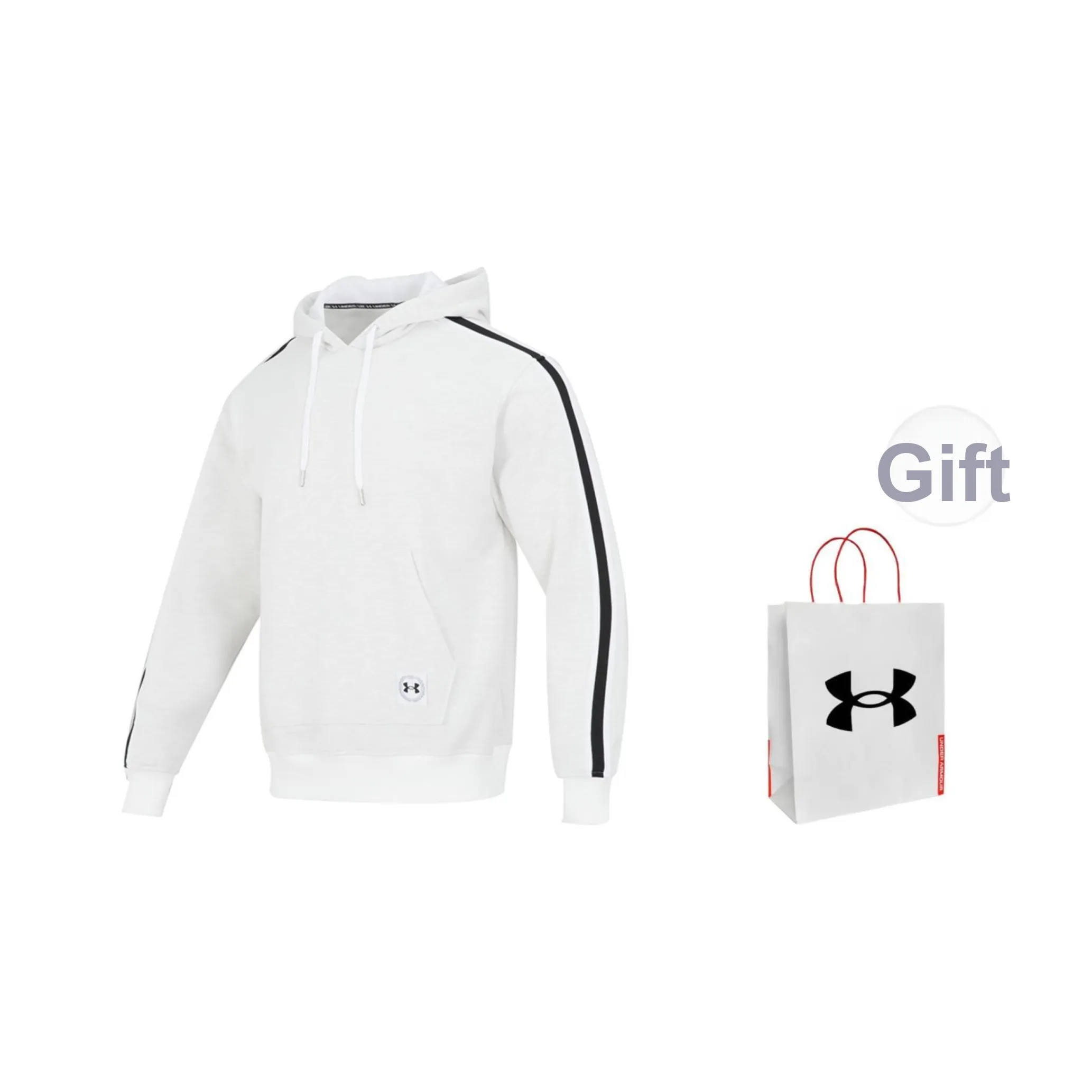 Under Armour Sweatshirts Unisex White, Shopping Bag Included