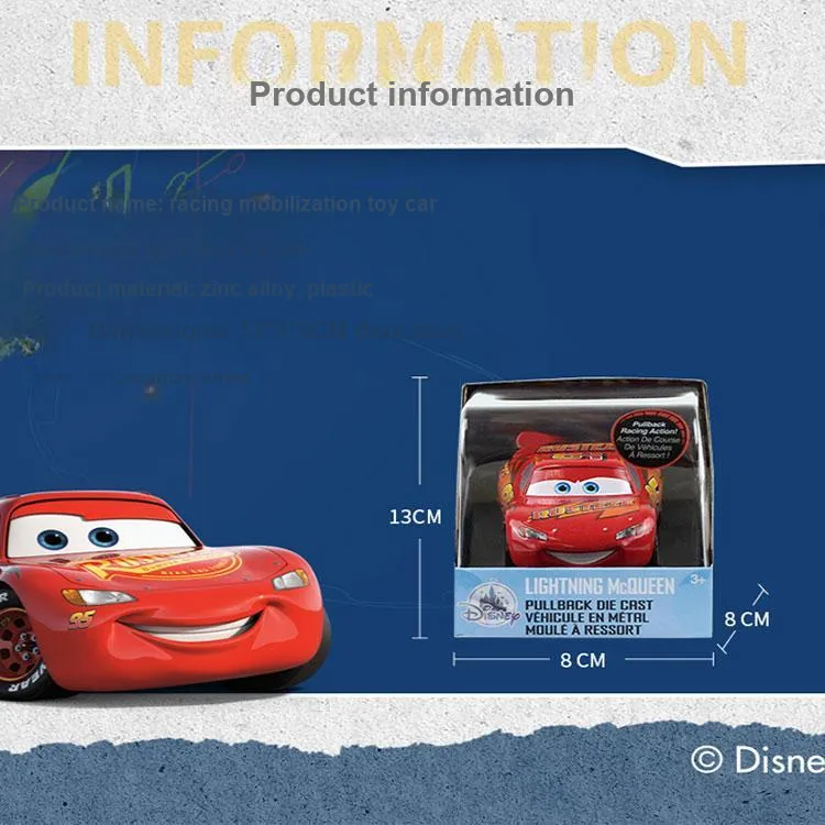 Disney Racing Total Mobilization, Power Wheels, Lightning McQueen Assembled Models-1
