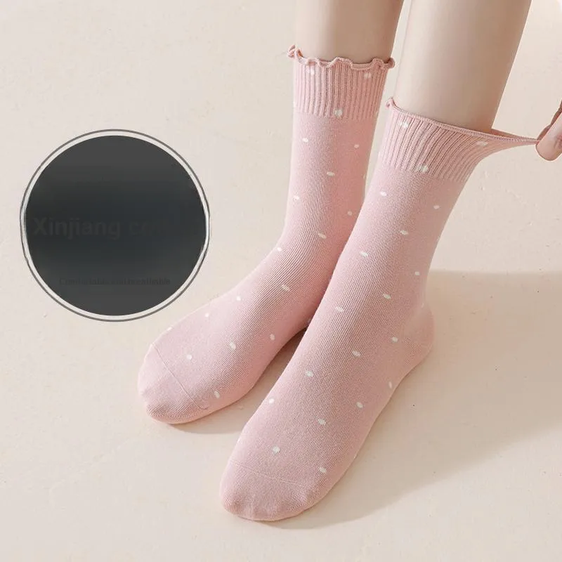 MIIOW Mid Calf Socks Women's 5 Pack-13