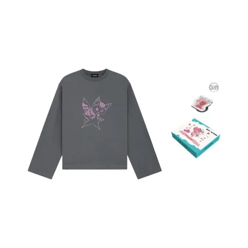 WE11DONE Стандартная футболка женская угольно-серый