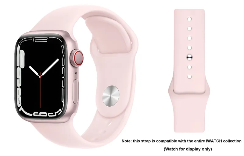 ZHISHENG Apple Compatibility Watch Band 38 45mm Watch Dial All Silicone Material-1