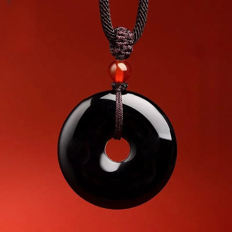 Harf Chalcedony Jade Necklaces Unisex-4