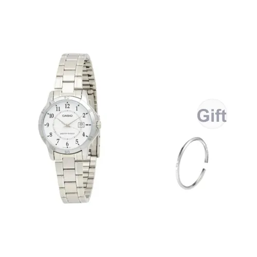 CASIO Кварцевый механизм Часы Женские Белый циферблат