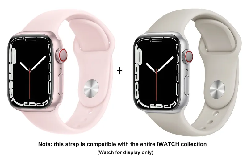 ZHISHENG Apple Compatibility Watch Band 38 45mm Watch Dial All Silicone Material-13
