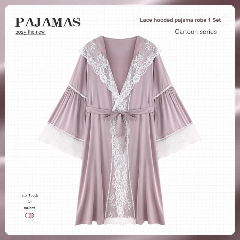 O'MESIK Bath Robes Women's Cameo Brown-1