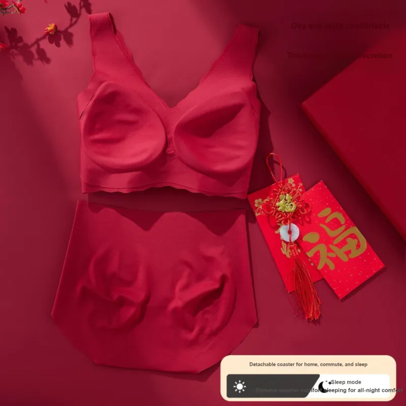 ALDOLA Underwear Set Women's China Red-4