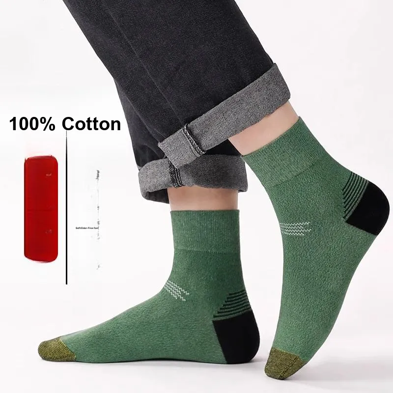 LUOLIAN Mid Calf Socks Men's 5 Pack-47