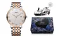 White Dial Two-Tone Gold Steel Band