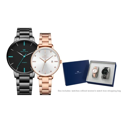 Welly Merck Automatic Mechanical Movement Watch Mens Watches Black Dial