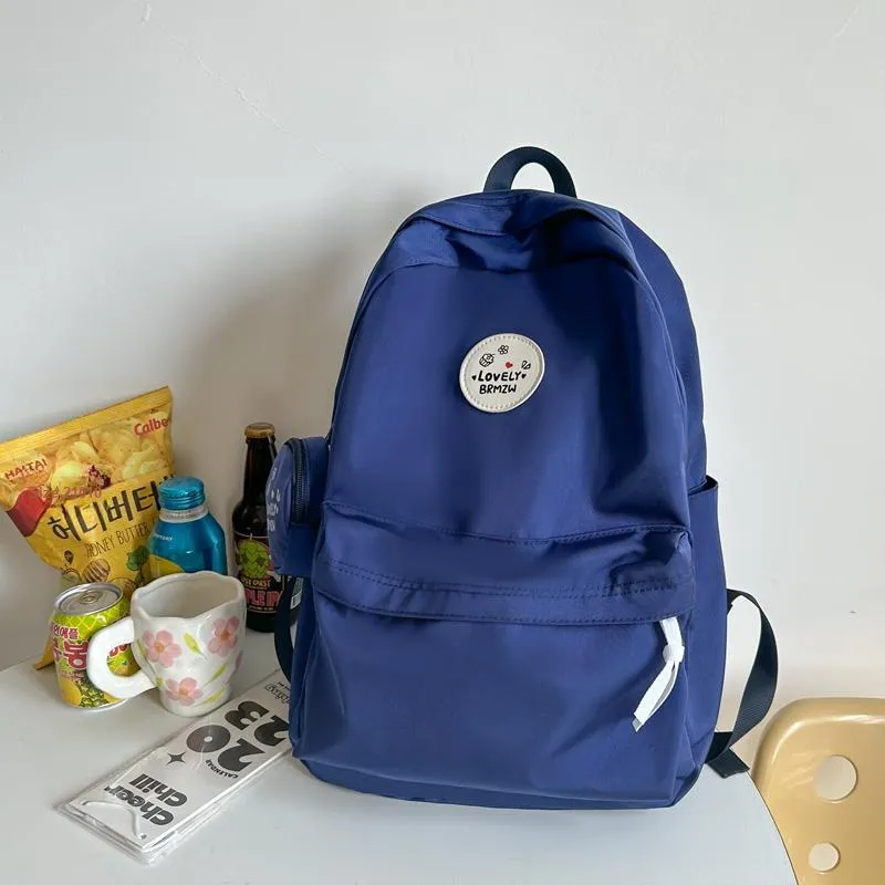 Yalu Nylon Backpack Regular Unisex White/Black/Ginger Yellow/Green/Dark Blue/Red-23
