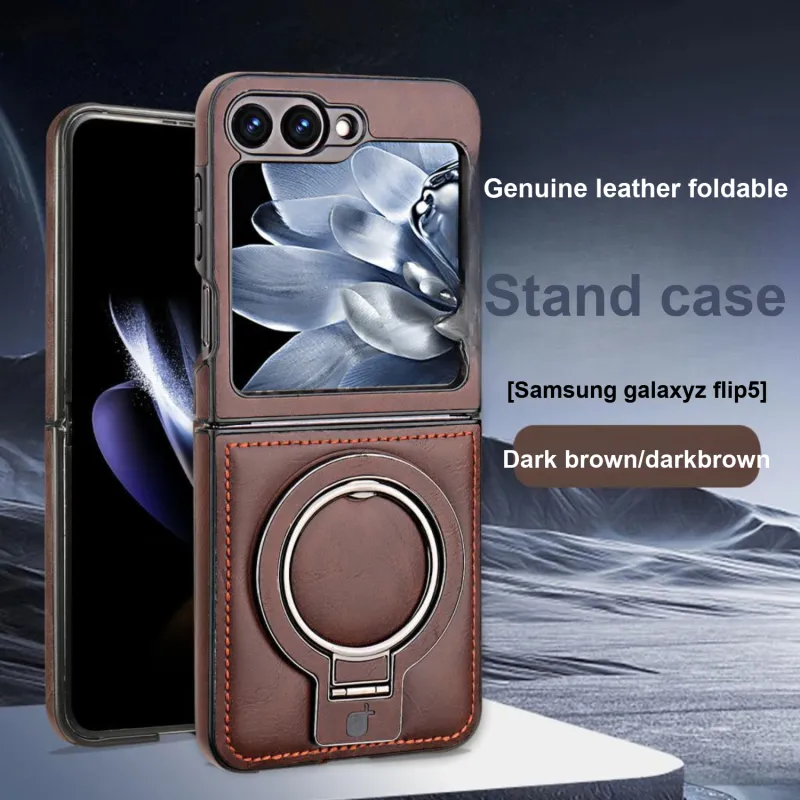 MOWEITU Leather Material 360 Magnetic Stand Phone Cases Compatibility  Samsung Z Fold 3, Z Fold 4, Z Fold 5, Z Fold 6-24