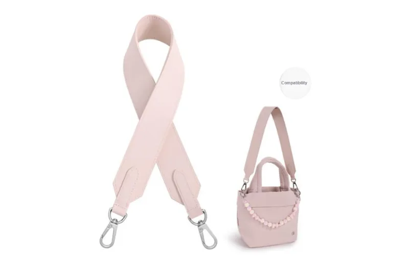 Lan Bao Fan Microfiber Synthetic Leather Bag Strap Women's Pink-25