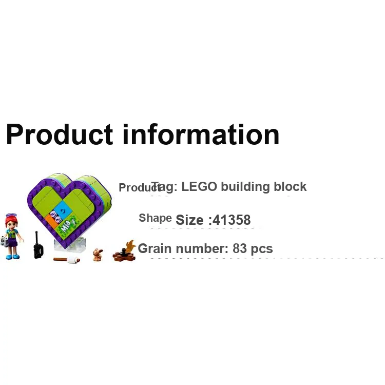 LEGO Good Friends Collection, Mia's Heart Treasure Box Building Blocks 83pcs 41358-4
