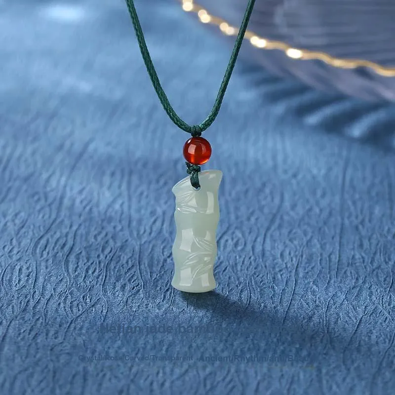 CHINA GOLD Hetian Jade Necklaces White Jade/Pale Greenish White Jade Women's-1