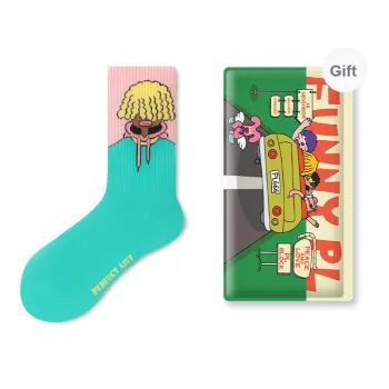 PL Mid Calf Socks Unisex Shopping Bag 1 Pack Mixed Color