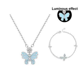 MAGICPOLE Sparkling Zircon Necklaces Women's Silver