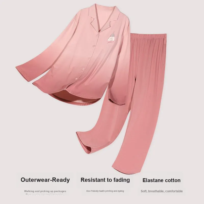 PBENO PD Pajama Set Women's Gradient Red-2