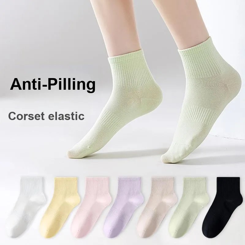 XIA.WA.ZHI.XIU Ankle Socks Women's Shopping Bag 5 Pack-10