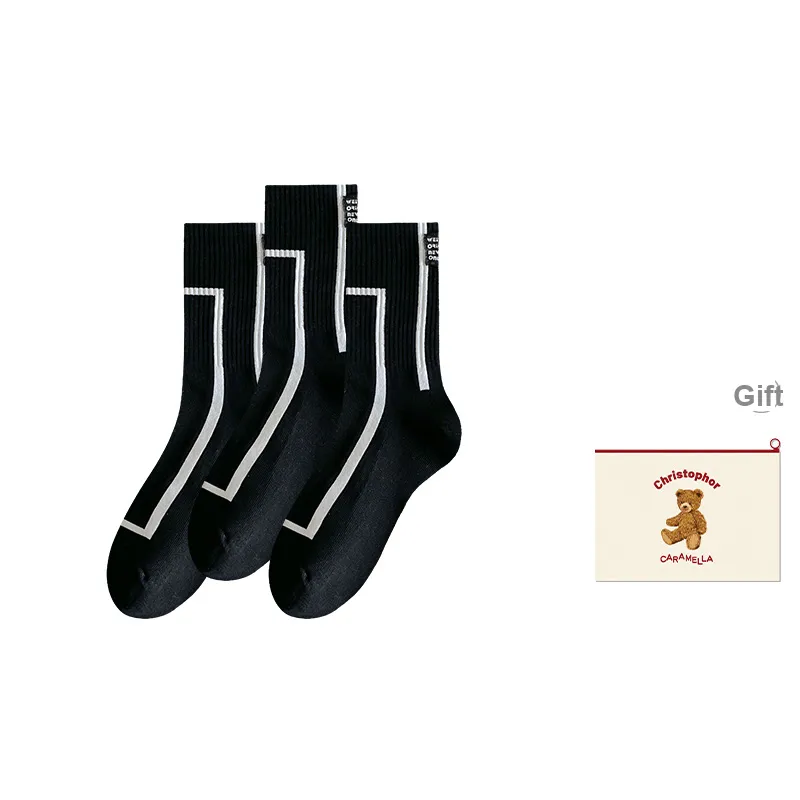 Caramella Mid Calf Socks Men's Shopping Bag Combo Set-11
