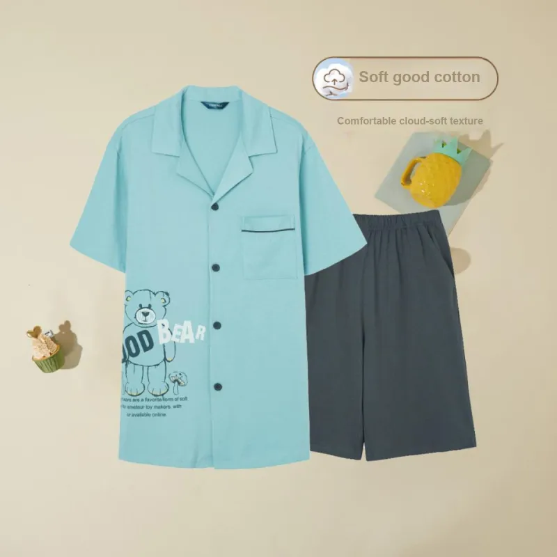 GOSO Pajama Set Men's Pea Green-1