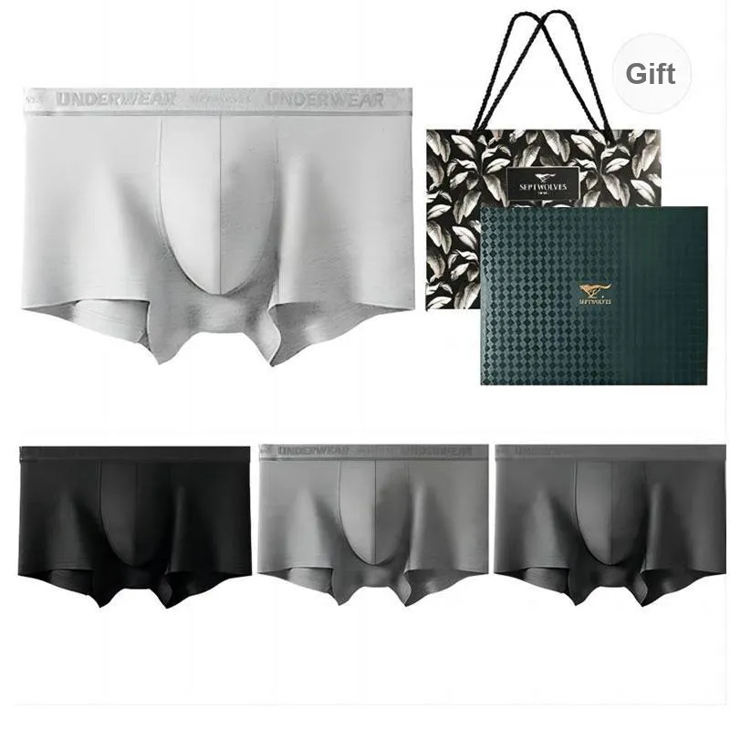 SEPTWOLVES Underwear Gift Box Men's 4 Pack+Shopping Bag-5