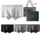 Wide Waistband 4 Pack Box Included (Carbon Heather Gray+Medium Heather Gray+Black+Light Gray)