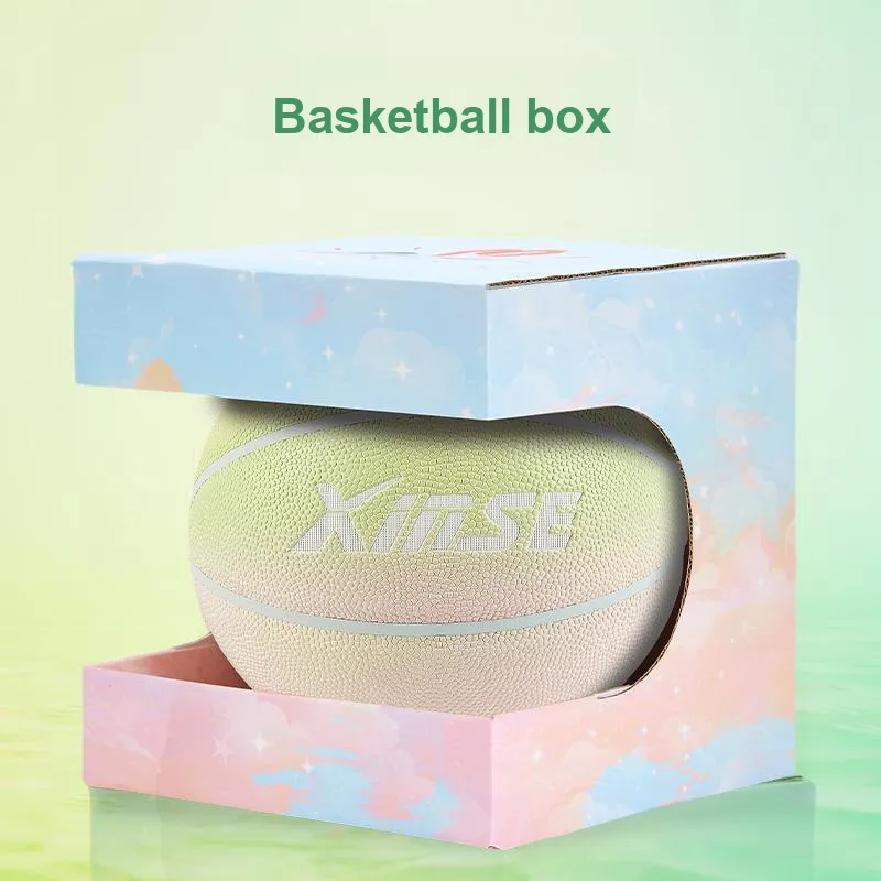 XINSE PU Basketball Lime Gradient Size 67 Size Training Competition Unisex-4
