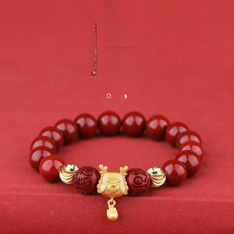 Baozhi Cinnabar Bracelets Unisex-13