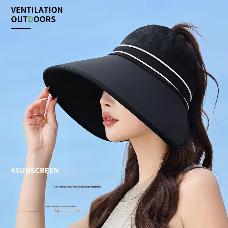 YUZHAOLIN Polyester Sun Protection Hats Women's-2
