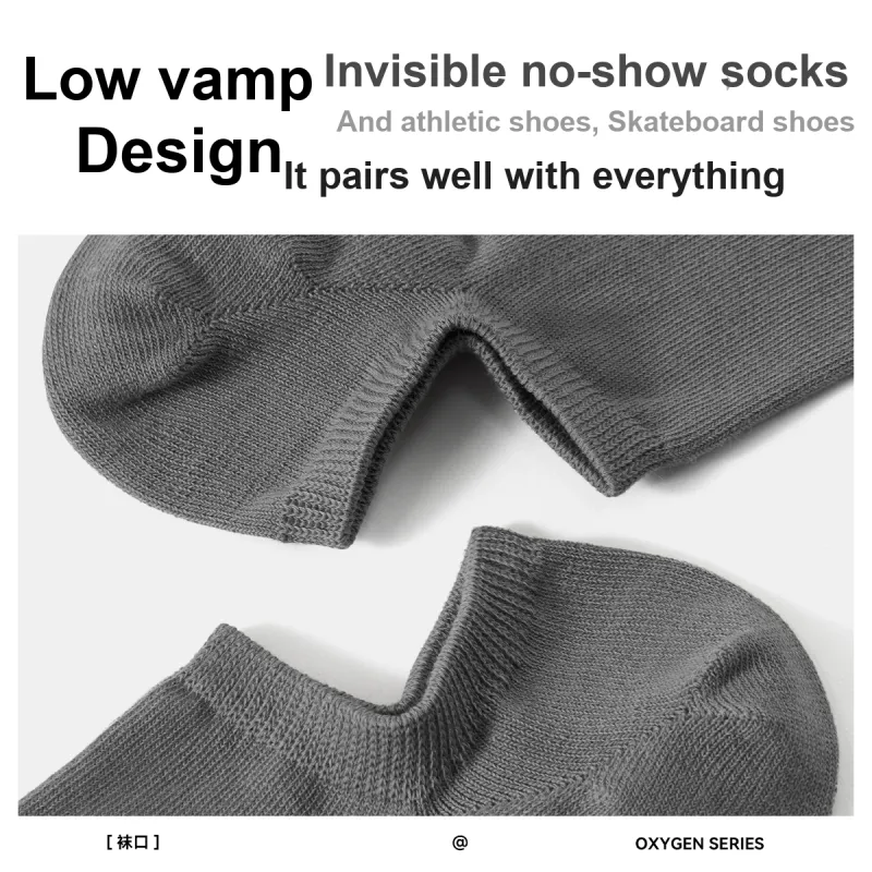 SEM/R No Show Socks Men's 5 Pack-3