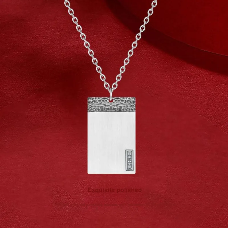 Master Kim Sterling Silver Necklaces Unisex-1