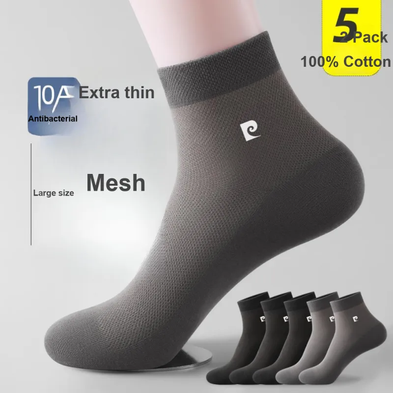 PIERRE CARDIN Mid Calf Socks Men's 5 Pack Box Included-5