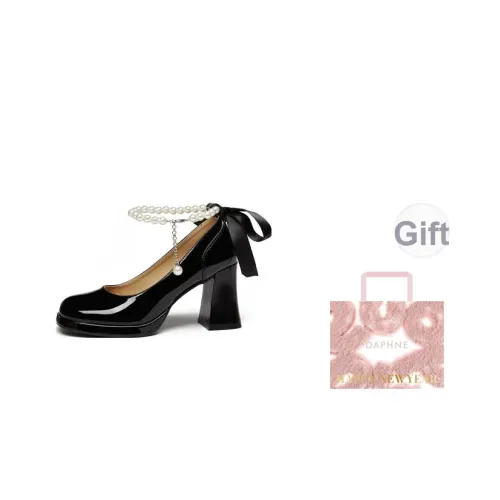 DAPHNE Грубый каблук Высокие каблуки 8 см Женские Черный