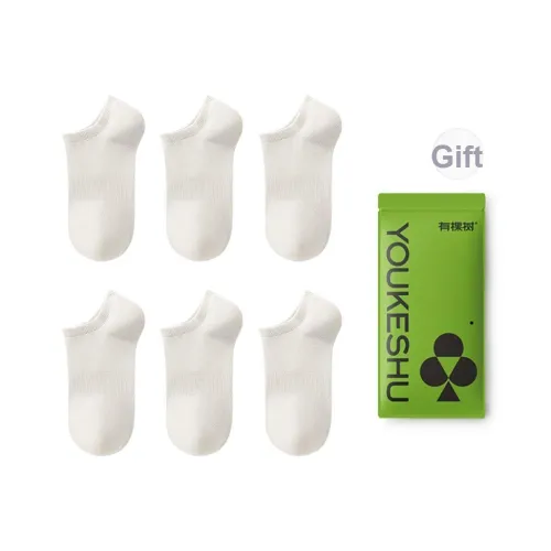 YOUKESHU No Show Носки Мужские Сумка для покупок 6 пар