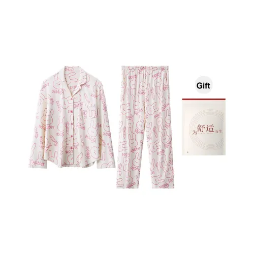 Red Beans At Home Пижамный комплект Женские Экрю