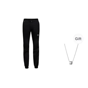 MAMMUT Massone Casual Pants Unisex Black Comes With Necklace