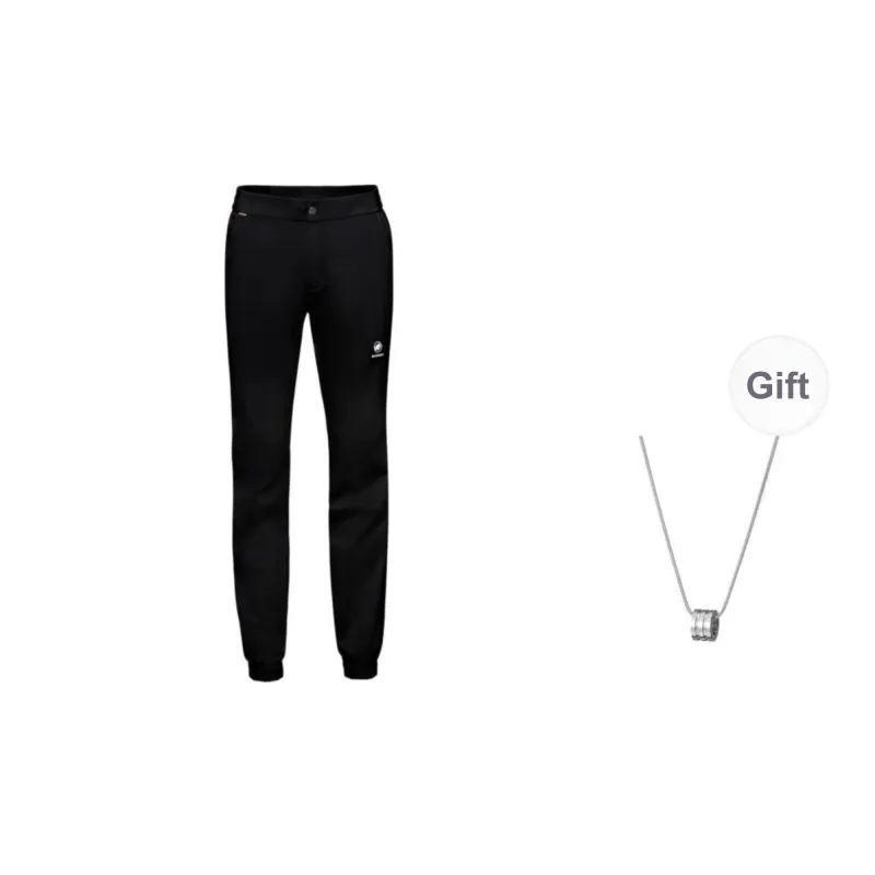 MAMMUT Massone Casual Pants Unisex Black Comes With Necklace-0