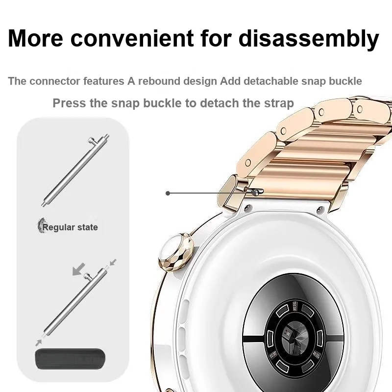 FZRT Watch Band OPPO Compatibility 130 180mm Imitation Ceramic Material-2