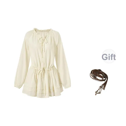 KYKW Молочно-чайный Giveaway Ремень Женские Рубашки