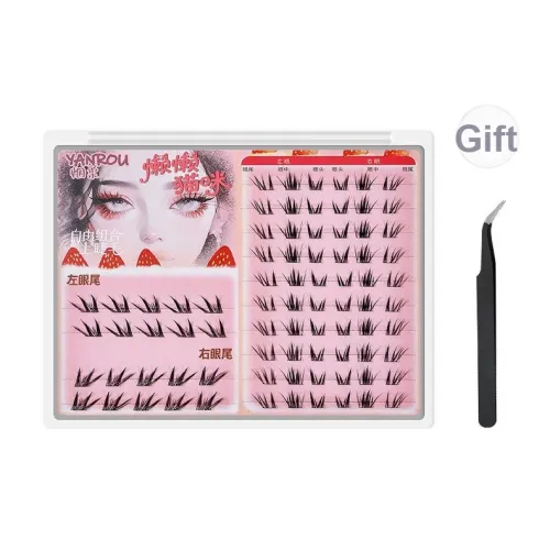 YANROU Effortless Kitten Верхние и нижние ресницы Комбо-набор Укрепляющий стиль