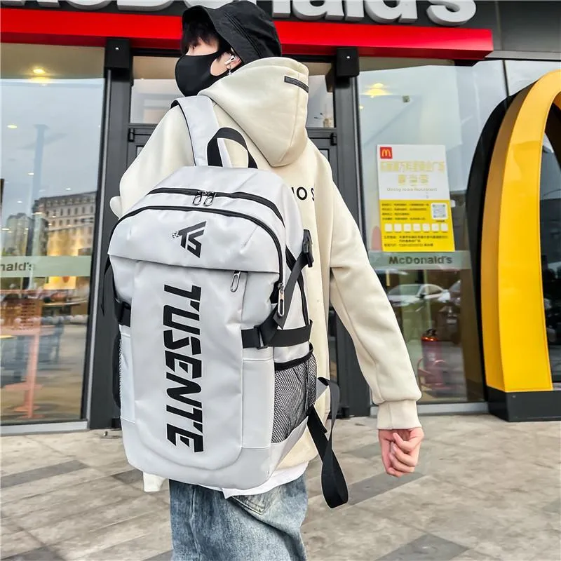 Yalu Nylon Backpack Unisex Multicolor-19