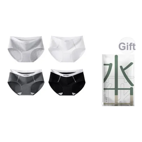 Flowers in water Трусики-бикини Женские Shopping Bag 4 шт