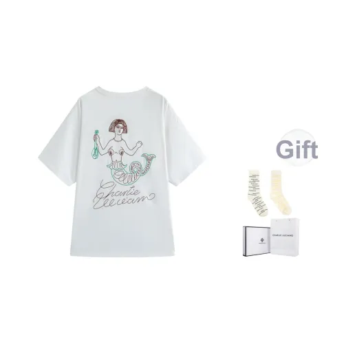 Charlie Luciano Белая коробка + Носки Унисекс T Рубашки