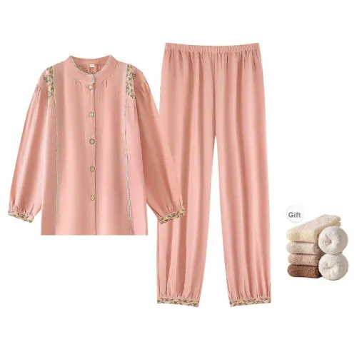 ZumashL Luxury Designer Series Pajama Set Women's Autumn Begonia
