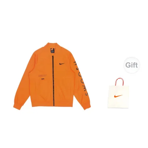 Nike Swoosh Jackets Men Orange+Gift Bag