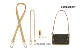 (Underarm) Beeswax 1.1 Width 60cm+Decorative Chain 40cm+Comes with 1.3D Buckle