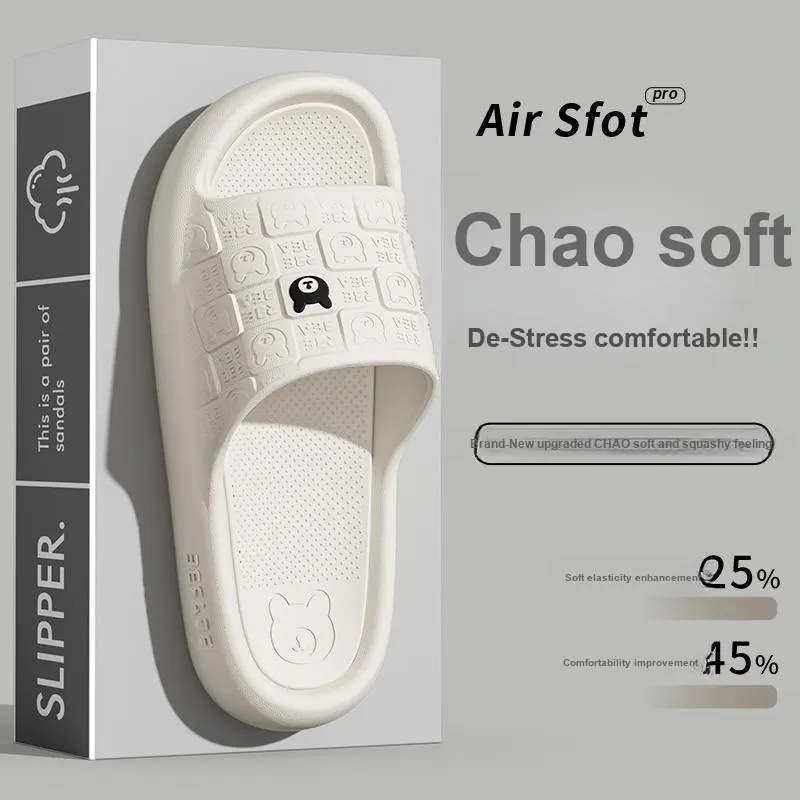 Foot Recreation Summer Indoor Bathing Slip Resistant Squashy And Bouncy Feeling Platform Home Slippers-14
